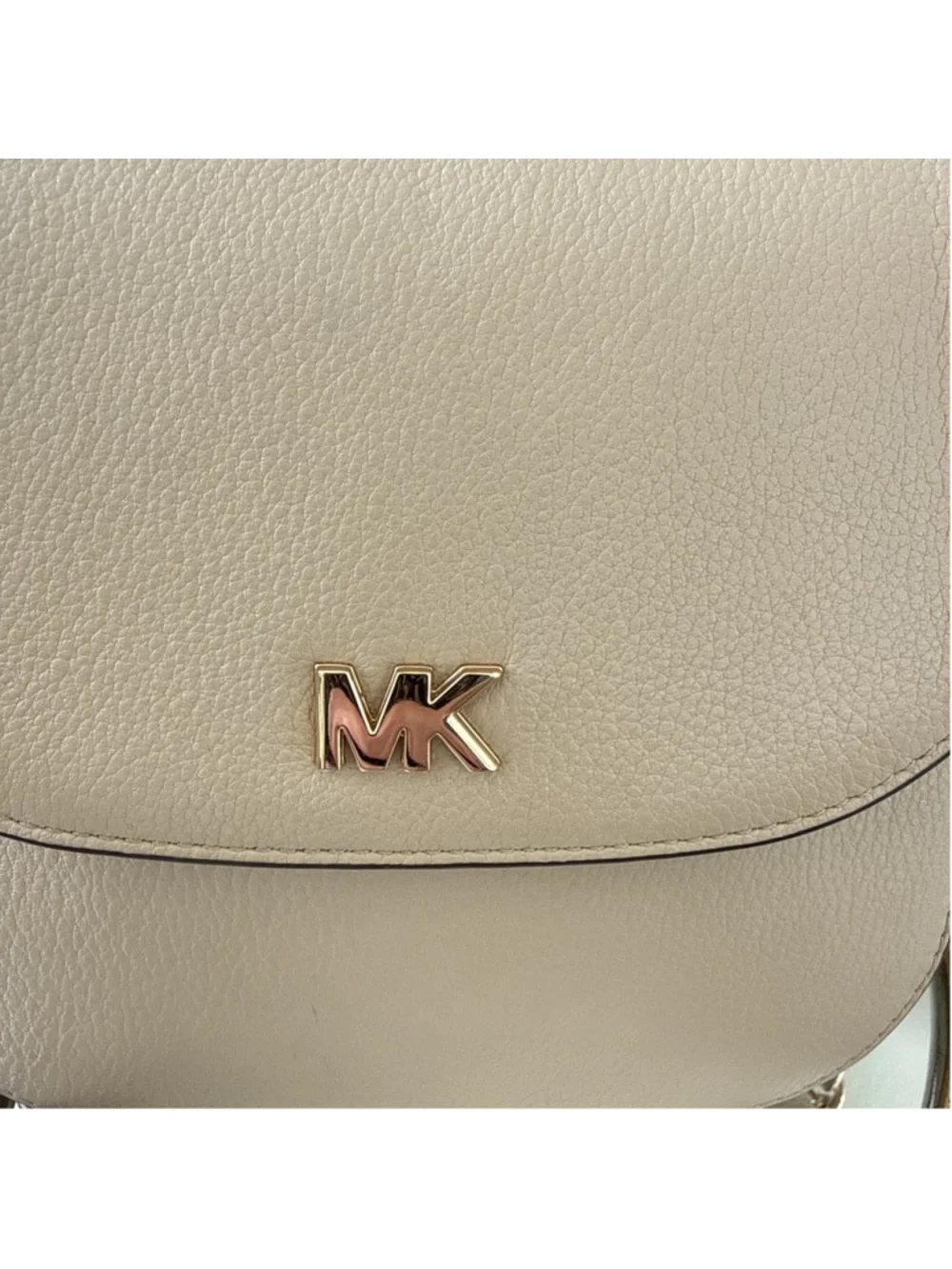Michael Kors Pebble Leather Half Dome Crossbody Purse Bag